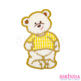 ตัวรีดการ์ตูนหมียืน ตัวรีดติดเสื้อ อาร์มปักตกแต่ง DIY EMBROIDERY PATCH (00080409)