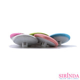 กระดุมปั๊ม กระดุมผ้าทอปั๊มการ์ตูน เพนกวินนั่งจุ้มปุ๊ก Fabric Covered Button (28มิล) (00370006)