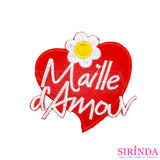 ตัวรีดการ์ตูนหัวใจMailleAmour ตัวรีดติดเสื้อ อาร์มปักตกแต่ง DIY EMBROIDERY PATCH (00080488)