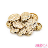 กระดุมโลหะขาสอยวงกลม 18L(11.43มิล) สำหรับเย็บติดเสื้อผ้า น้ำหนักเบา ไม่ขึ้นสนิม Metal Button (00490001)