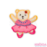 ตัวรีดการ์ตูนหมีเต้นบัลเล่ต์ ตัวรีดติดเสื้อ อาร์มปักตกแต่ง DIY EMBROIDERY PATCH (00080031)