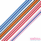 เทปก้างปลาลายริ้ว7แถบ I Decorative Polyester Tape (00030024)