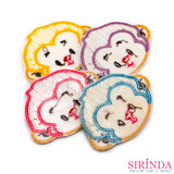 ตัวรีดการ์ตูนหน้าลิง ตัวรีดติดเสื้อ อาร์มปักตกแต่ง DIY EMBROIDERY PATCH (00080035)