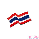 ตัวรีดการ์ตูนธงชาติไทยลายพริ้ว ตัวรีดติดเสื้อ อาร์มทอตกแต่ง DIY WOVEN LABEL PATCH (00320018)