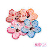 ตัวรีดการ์ตูนกระต่ายดอกไม้ ตัวรีดติดเสื้อ อาร์มปักตกแต่ง DIY EMBROIDERY PATCH (00080025)