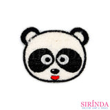 ตัวรีดการ์ตูนหน้าแพนด้า ตัวรีดติดเสื้อ อาร์มปักตกแต่ง DIY EMBROIDERY PATCH (00080010)