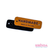 ป้ายหนังพีวีซีแฮนเมด HANDMADE พร้อมเจาะรู PVC LEATHER TAG (00430001)