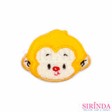 ตัวรีดการ์ตูนหน้าลิง ตัวรีดติดเสื้อ อาร์มปักตกแต่ง DIY EMBROIDERY PATCH (00080035)
