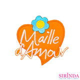ตัวรีดการ์ตูนหัวใจMailleAmour ตัวรีดติดเสื้อ อาร์มปักตกแต่ง DIY EMBROIDERY PATCH (00080488)