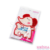 ตัวรีดการ์ตูนช้างPetit ตัวรีดติดเสื้อ อาร์มปักตกแต่ง DIY EMBROIDERY PATCH (00080002)