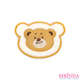 ตัวรีดการ์ตูนหน้าหมี2ชั้น ตัวรีดติดเสื้อ อาร์มปักตกแต่ง DIY EMBROIDERY PATCH (00080021)