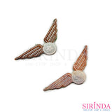 ตัวรีดการ์ตูนบั้งดาวมีปีก ตัวรีดติดเสื้อ อาร์มปักตกแต่ง DIY EMBROIDERY PATCH (00080441)