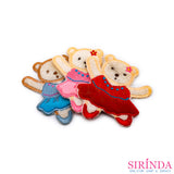 ตัวรีดการ์ตูนหมีเต้นบัลเล่ต์ ตัวรีดติดเสื้อ อาร์มปักตกแต่ง DIY EMBROIDERY PATCH (00080031)