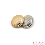 กระดุมโลหะขาสอยวงกลม 1.6-2.2cm(16-22มิล)) ไม่ขึ้นสนิม Metal Button (00490002)