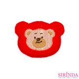 ตัวรีดการ์ตูนหน้าหมี2ชั้น ตัวรีดติดเสื้อ อาร์มปักตกแต่ง DIY EMBROIDERY PATCH (00080021)