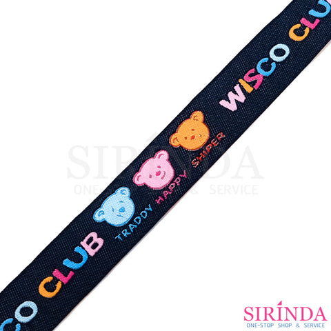 เทปทอตกแต่งลายหน้าหมี3ตัวWISCO CLUB (24มิล) (00070132)