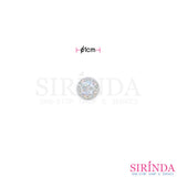 กระดุมเรซิ่นกากเพชร2รู (10มิล) (0001194)