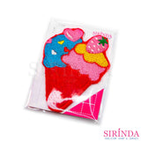 ตัวรีดการ์ตูนไอศครีมโคน ตัวรีดติดเสื้อ อาร์มปักตกแต่ง DIY EMBROIDERY PATCH (00080013)