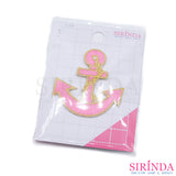 ตัวรีดการ์ตูนสมอ ตัวรีดติดเสื้อ อาร์มปักตกแต่ง DIY EMBROIDERY PATCH (00080442)