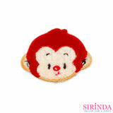 ตัวรีดการ์ตูนหน้าลิง ตัวรีดติดเสื้อ อาร์มปักตกแต่ง DIY EMBROIDERY PATCH (00080035)