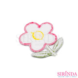ตัวรีดการ์ตูนดอกไม้5แฉก ตัวรีดติดเสื้อ อาร์มปักตกแต่ง DIY EMBROIDERY PATCH (00080489)