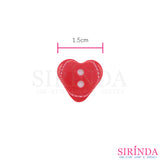 กระดุมเรซิ่นหัวใจvalentine2รู (15มิล) (0001159)