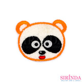 ตัวรีดการ์ตูนหน้าแพนด้า ตัวรีดติดเสื้อ อาร์มปักตกแต่ง DIY EMBROIDERY PATCH (00080010)