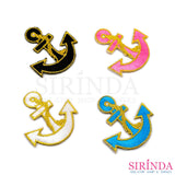 ตัวรีดการ์ตูนสมอ ตัวรีดติดเสื้อ อาร์มปักตกแต่ง DIY EMBROIDERY PATCH (00080442)