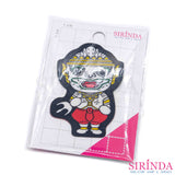 ตัวรีดการ์ตูนหนุมานยืน Hanuman ตัวรีดติดเสื้อ อาร์มทอตกแต่ง DIY WOVEN LABEL PATCH (00320008)