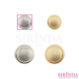 กระดุมโลหะขาสอยวงกลม 1.6-2.2cm(16-22มิล)) ไม่ขึ้นสนิม Metal Button (00490002)