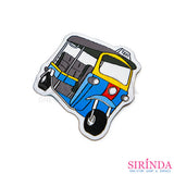 ตัวรีดการ์ตูนรถสามล้อตุ๊กตุ๊ก Tuk Tuk ตัวรีดติดเสื้อ อาร์มทอตกแต่ง DIY WOVEN LABEL PATCH (00320010)