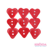 กระดุมเรซิ่นหัวใจvalentine2รู (15มิล) (0001159)