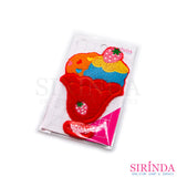 ตัวรีดการ์ตูนไอศครีมถ้วยสูง ตัวรีดติดเสื้อ อาร์มปักตกแต่ง DIY EMBROIDERY PATCH (00080012)