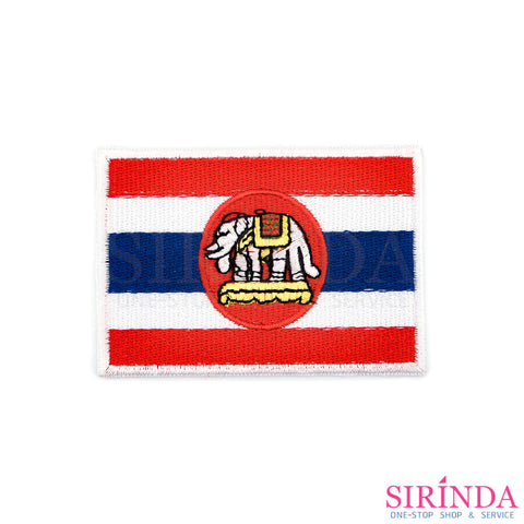 ตัวรีดการ์ตูนธงชาติไทยราชนาวี ตัวรีดติดเสื้อ อาร์มปักตกแต่ง DIY EMBROIDERY PATCH (00080555)