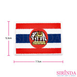 ตัวรีดการ์ตูนธงชาติไทยราชนาวี ตัวรีดติดเสื้อ อาร์มปักตกแต่ง DIY EMBROIDERY PATCH (00080555)