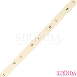 ป้ายไซส์พิมพ์อักษรคอตตอนสปัน ขนาด1cm พื้นสีผ้าดิบ อักษรสีดำ I Printed Size Label (00040008)