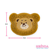 ตัวรีดการ์ตูนหน้าหมี2ชั้น ตัวรีดติดเสื้อ อาร์มปักตกแต่ง DIY EMBROIDERY PATCH (00080021)