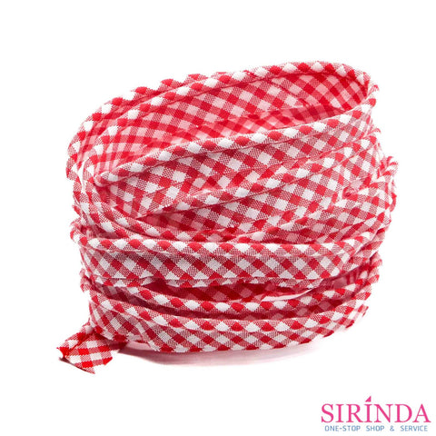 ผ้ากุ้นเชือกลายสก็อต ผ้ากุ๊น I Rope Bias Tape (10mm) (0017003)