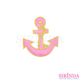 ตัวรีดการ์ตูนสมอ ตัวรีดติดเสื้อ อาร์มปักตกแต่ง DIY EMBROIDERY PATCH (00080442)