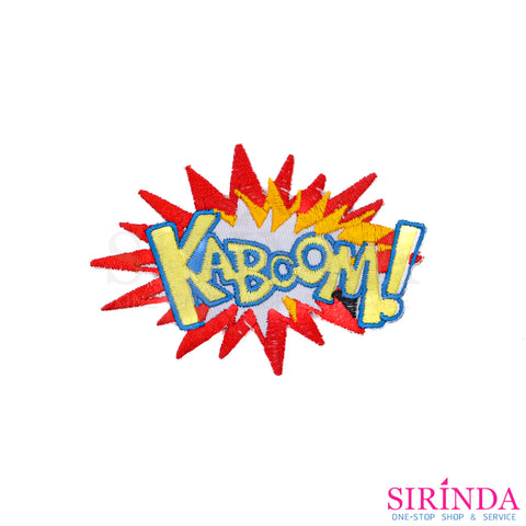 ตัวรีดการ์ตูนKABOOM! ตัวรีดติดเสื้อ อาร์มปักตกแต่ง DIY EMBROIDERY PATCH (00080446)