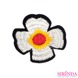ตัวรีดการ์ตูนดอกบ๊วย ตัวรีดติดเสื้อ อาร์มปักตกแต่ง DIY EMBROIDERY PATCH (00080386)