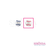 กระดุมเรซิ่นพิมพ์ลายเบสบอล2รู (12มิล) (0001166)