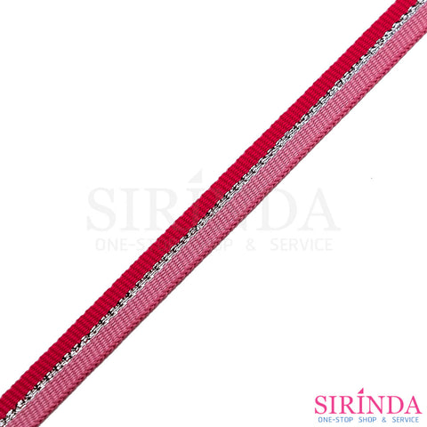 เทปก้างปลาลายริ้วดิ้นเงิน I Decorative Polyester Tape (00030063)