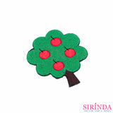 ตัวรีดการ์ตูนต้นแอปเปิ้ล ตัวรีดติดเสื้อ อาร์มปักตกแต่ง DIY EMBROIDERY PATCH (00080389)