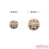 กระดุมโลหะขาสอยวงกลม 1.4-1.9cm(14-19มิล) ไม่ขึ้นสนิม Metal Button (00490001)