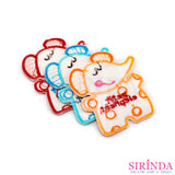 ตัวรีดการ์ตูนช้างPetit ตัวรีดติดเสื้อ อาร์มปักตกแต่ง DIY EMBROIDERY PATCH (00080002)