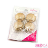 กระดุมโลหะขาสอยวงกลม 1.6-2.2cm(16-22มิล)) ไม่ขึ้นสนิม Metal Button (00490002)