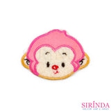 ตัวรีดการ์ตูนหน้าลิง ตัวรีดติดเสื้อ อาร์มปักตกแต่ง DIY EMBROIDERY PATCH (00080035)