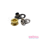 ตาไก่ทองเหลือง พร้อมแหวน ไม่ขึ้นสนิม BRASS EYELET (00410001) (ห่อเล็ก)