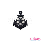 ตัวรีดการ์ตูนสมอ ตัวรีดติดเสื้อ อาร์มปักตกแต่ง DIY EMBROIDERY PATCH (00080425)